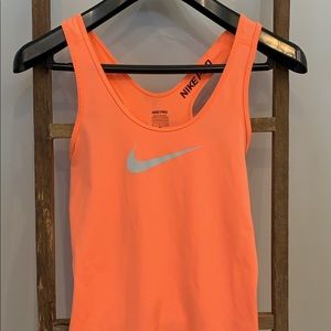 Neon Orange Nike Tank Top